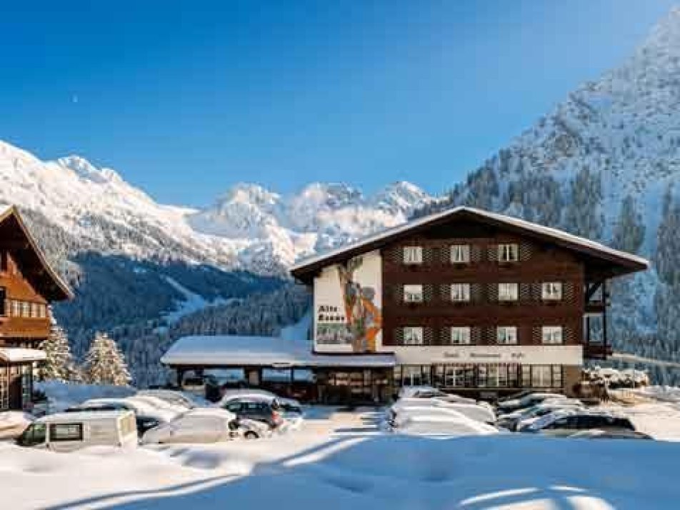 Hotel im Winter