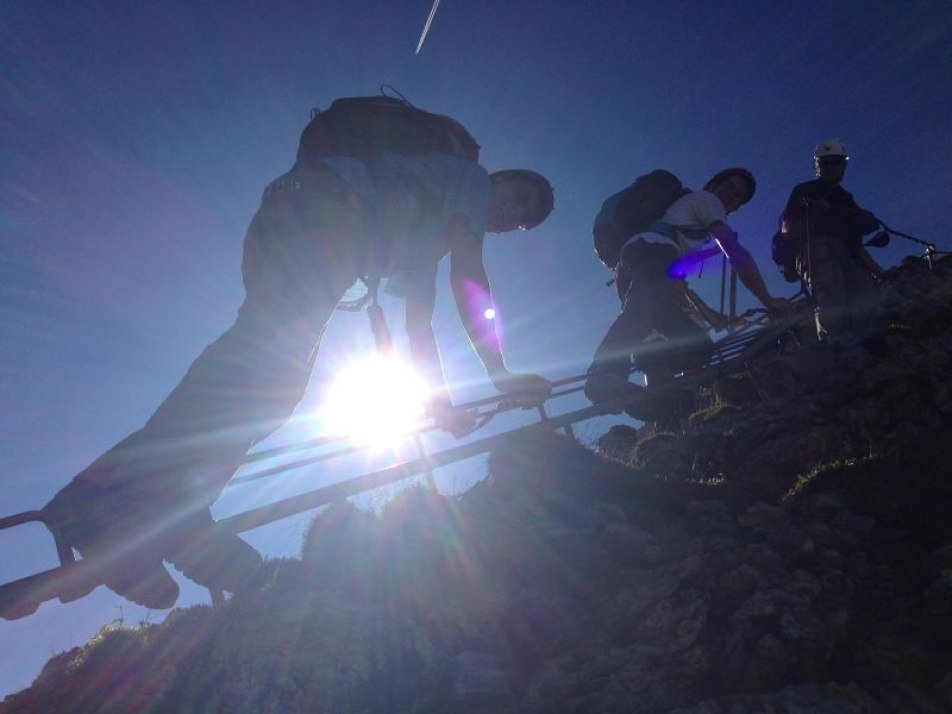 Begleitete Tour über den Mittenwalder Klettersteig, © Alpenwelt Karwendel / Bergschule Alpenwelt Karwendel