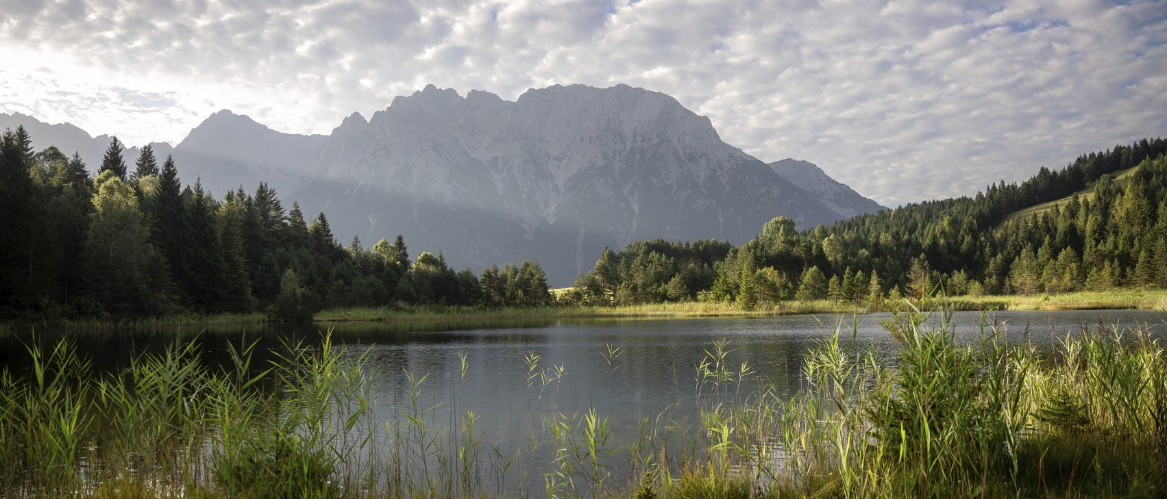 Luttensee mit Panoramablick, © Alpenwelt Karwendel / Jacco Kliesch