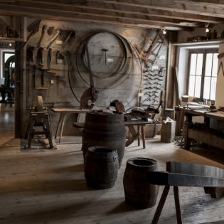 Alte Werkstatt in der Destillerie im Kloster Ettal, © Matthias Fend