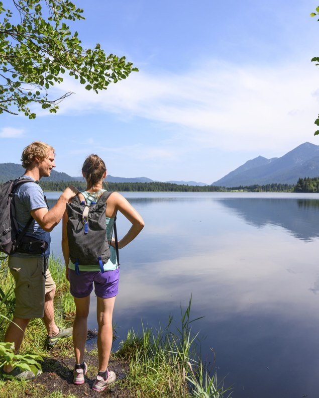 Wanderung am Barmsee bei Krün, © Alpenwelt Karwendel | Gregor Lengler