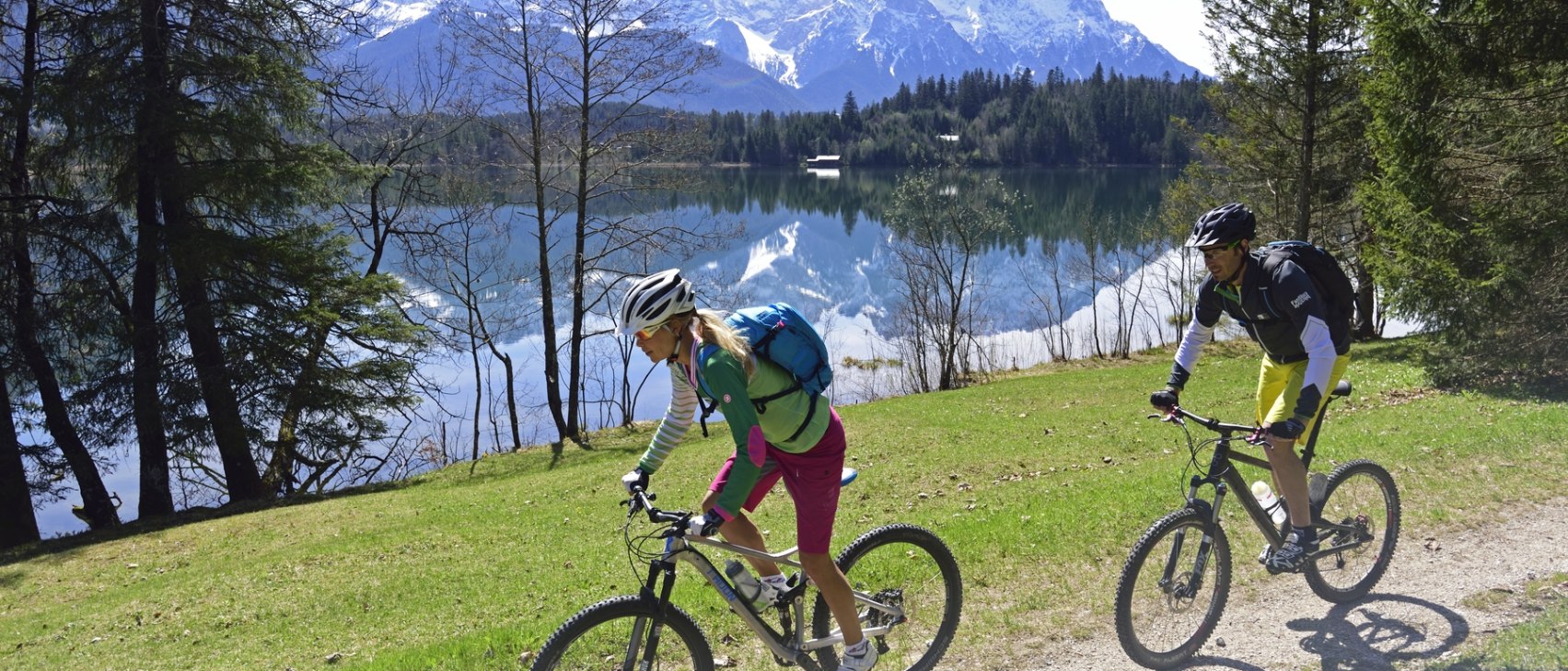 Barmsee mit dem Bike, © Alpenwelt Karwendel | Stefan Eisend Barmsee mit dem Bike, © Alpenwelt Karwendel | Stefan Eisend