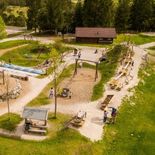 Kinderpielplatz in Krün, © Alpenwelt Karwendel | Hannes Holzer