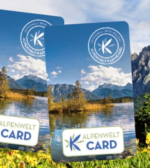 With the AlpenweltCard guest card you get many discounts and free services for your holiday in Bavaria. AlpenweltCard - , © Andreas Karner