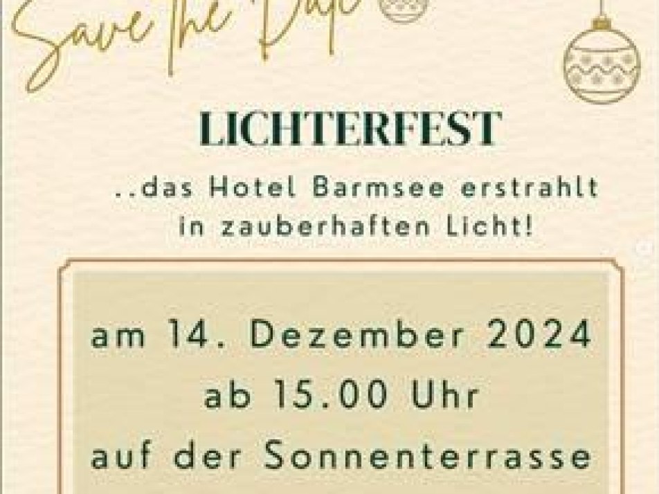 Lichterfest am Barmsee, © Ferienhotel Barmsee | Sabine Kriner