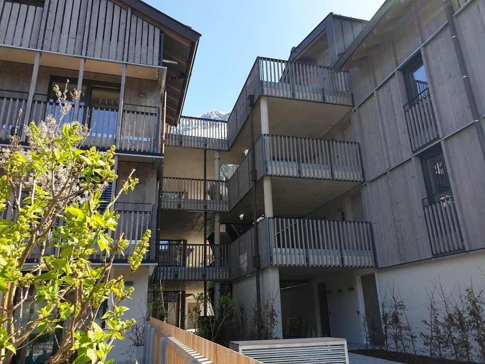 Apartmentanlage mit Außentreppenhaus in Mittenwald Apartmentanlage mit Außentreppenhaus in Mittenwald