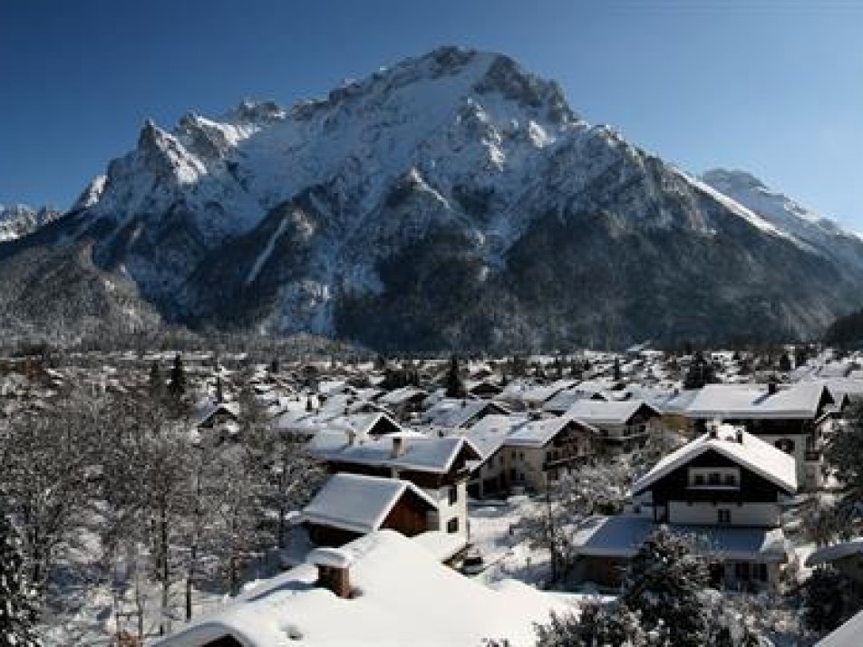 Panoramablick Winter vom Sonnenbichl