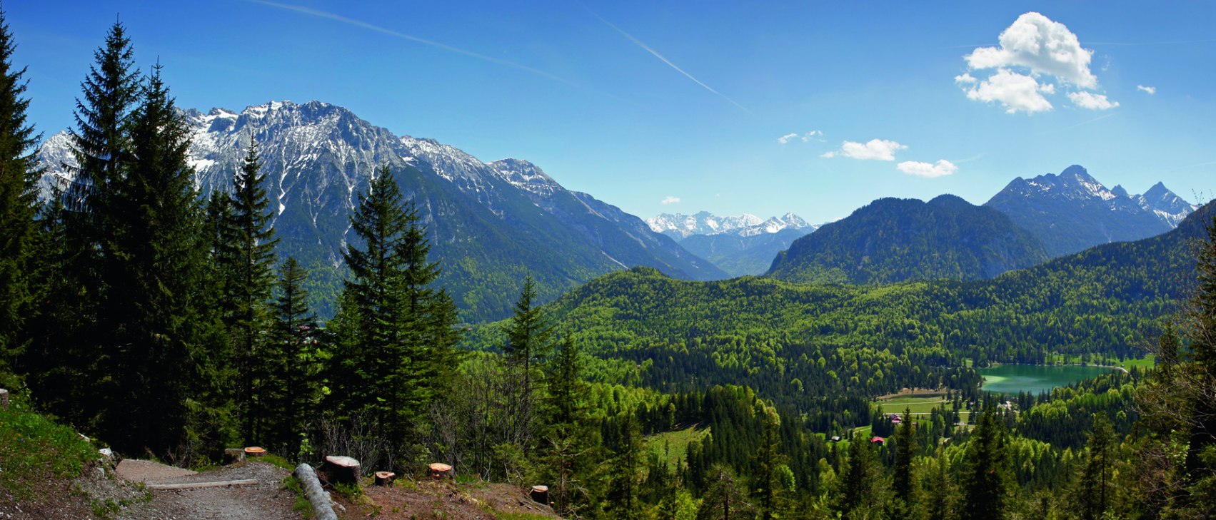 Panorama Karwendel Lautersee, © Alpenwelt Karwendel | Rudolf Pohmann