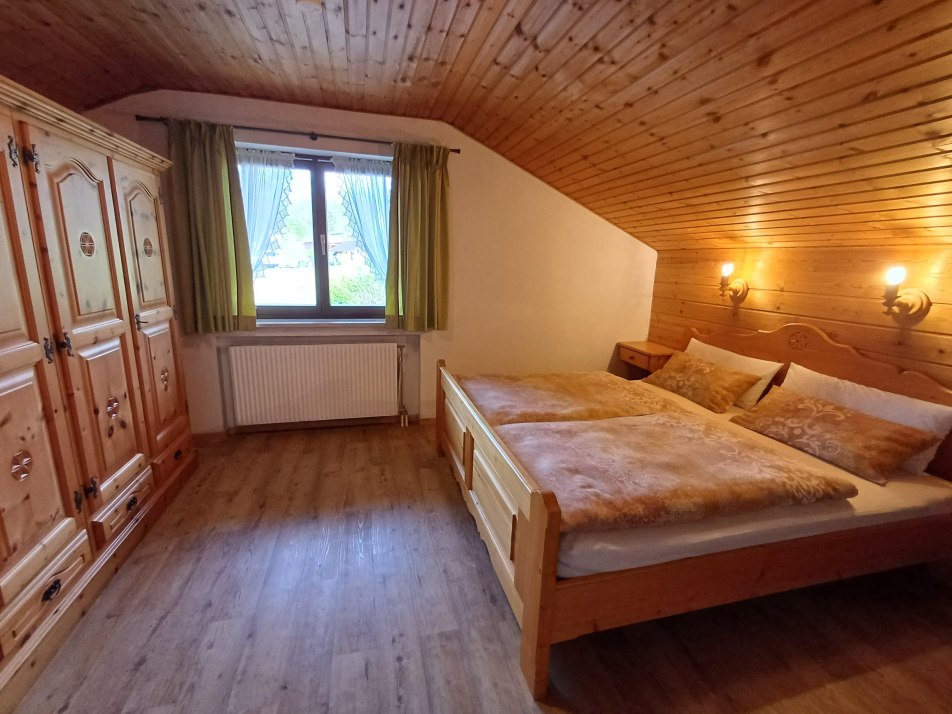 Schlafzimmer Ferienwohnung Wank