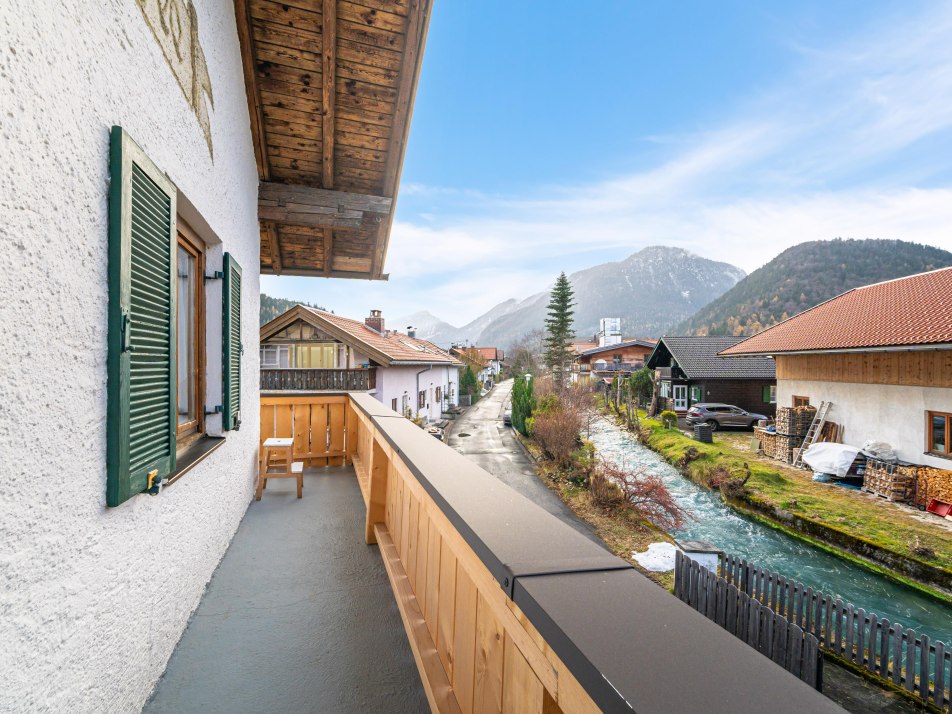 Aussicht vom Balkon - Westseite