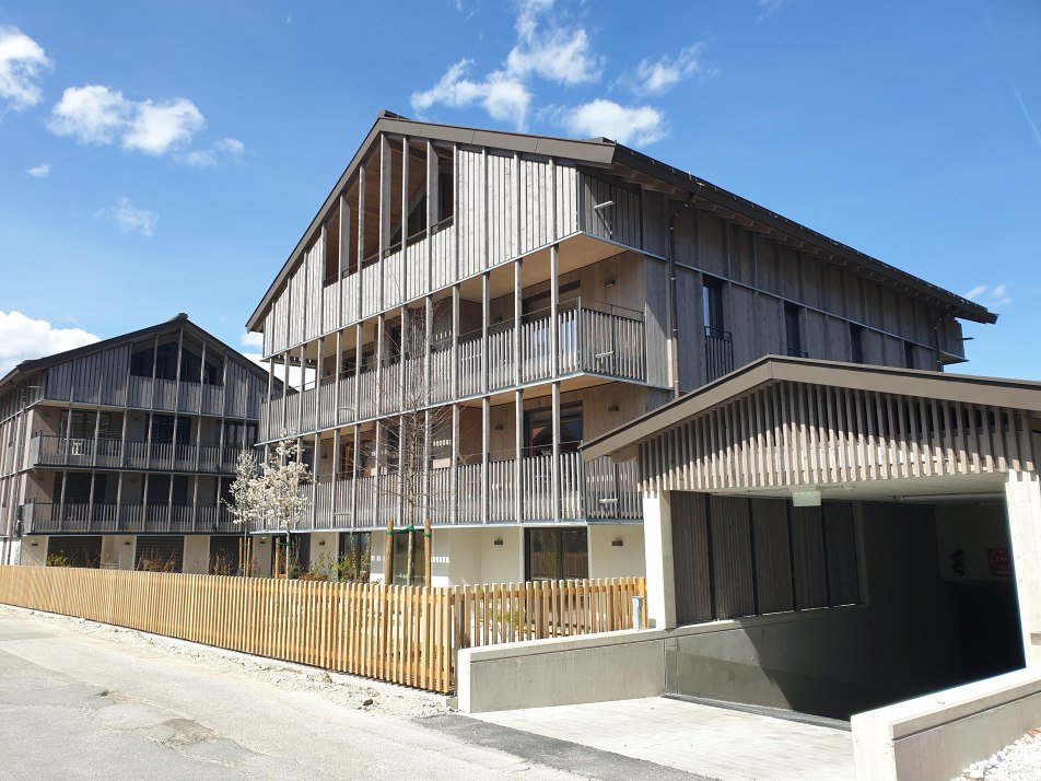 Holiday resort with underground parking