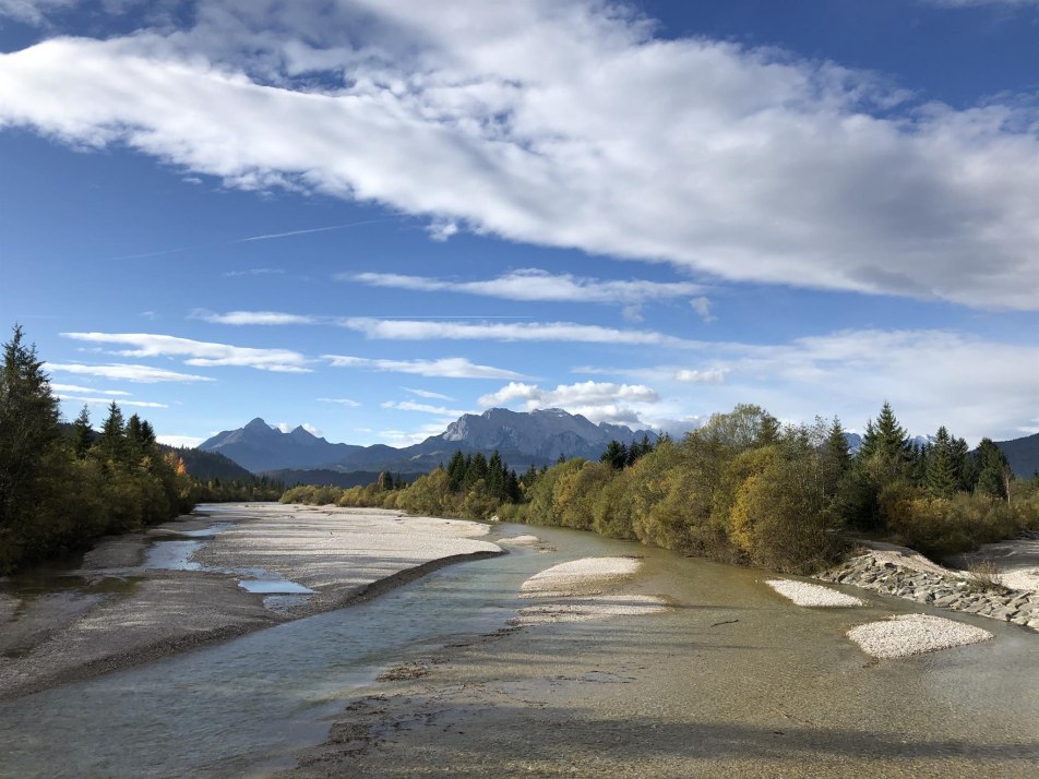 Isarsteg Wallgau, Hacklhof, Urlaub in Oberbayern