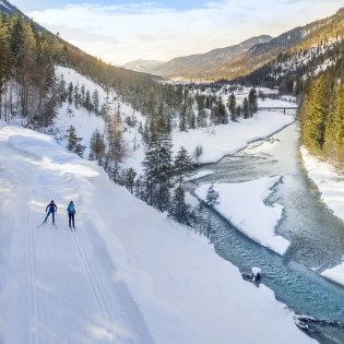 Traumtour entlang der Isar - Langlaufen auf der Kanada-Loipe zwischen Wallgau und Vorderriß, © Oberbayern.de | Foto: Peter v. Felbert