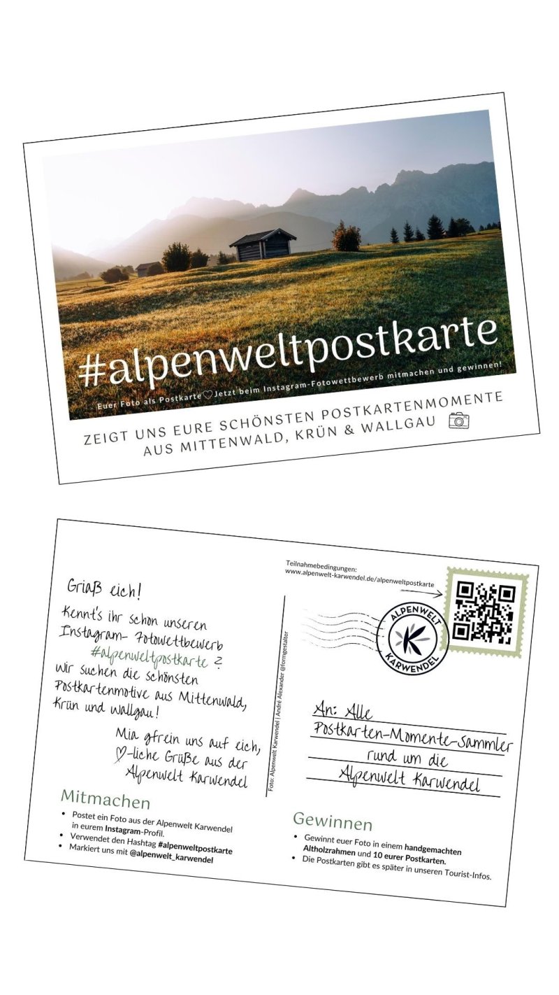 Alpenweltpostkarte Flyer