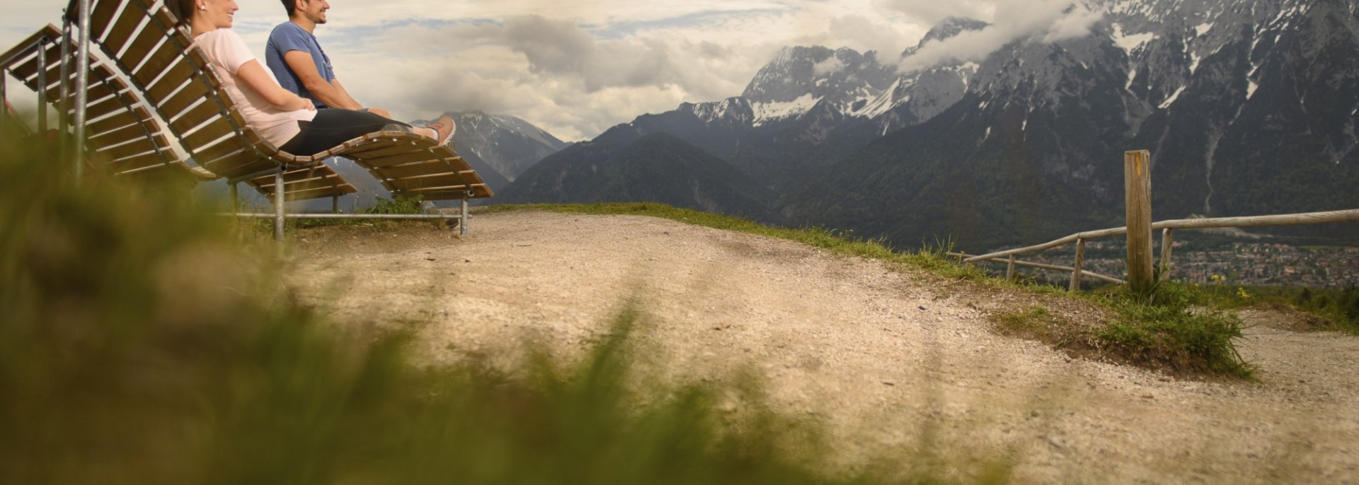 Frische Aussichten im Frühling vom Panoramakino am Kranzberg , © Alpenwelt Karwendel | Philipp Gülland