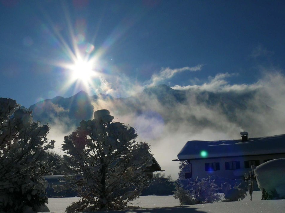 Blick auf Winterlandschaft