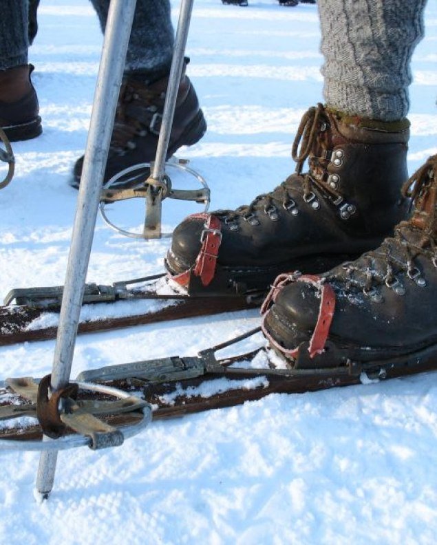 Nostalski - Historisches Skirennen - wie in alter Zeit, © Alpenwelt Karwendel | Heike Baumann