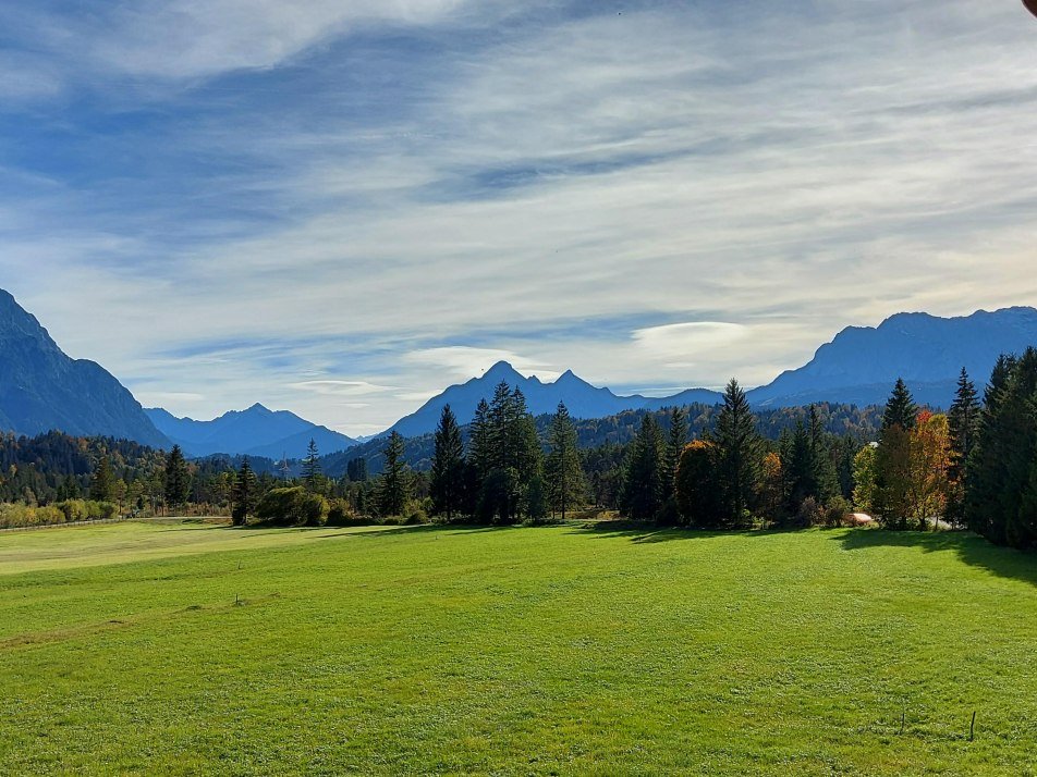 Panoramablick Krün Bayern