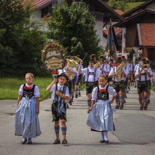 Die Wallgauer Musikkapelle - seit Jahren eine bekannte Institution., © Alpenwelt Karwendel | Marcel Dominik
