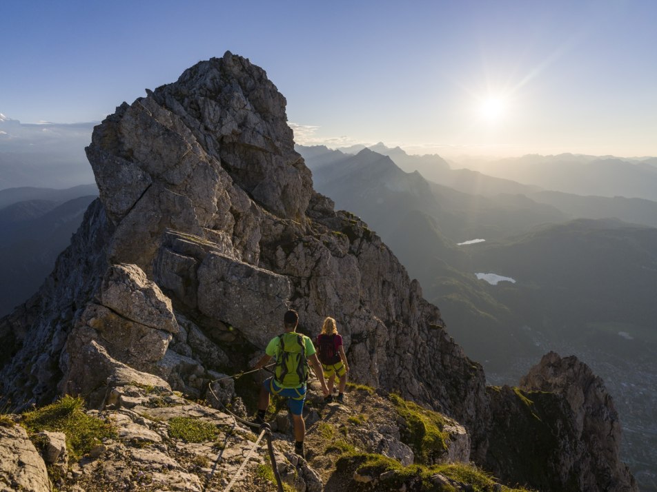 Mittenwalder Klettersteig am Karwendel in der Alpenwelt Karwendel, © Alpenwelt Karwendel| Wolfgang Ehn