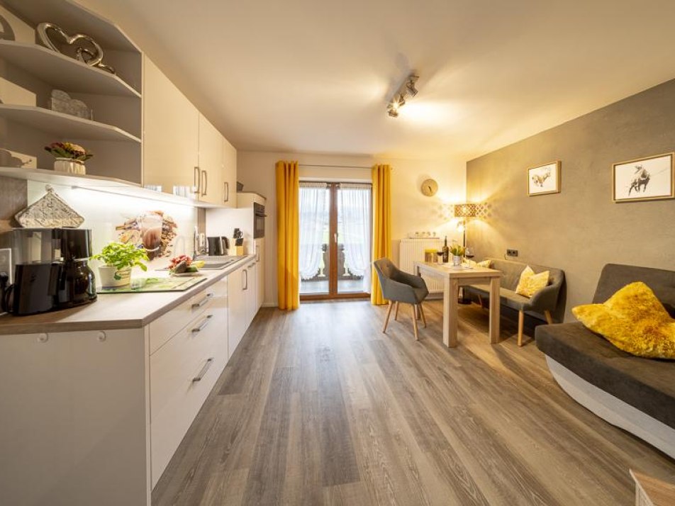 Neue Wohn-Küche FeWo Elisabeth mit West-Balkon