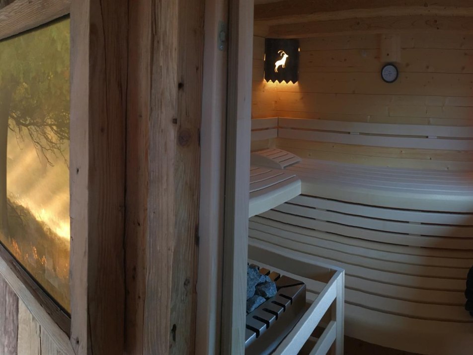 Sauna mit Bergblick