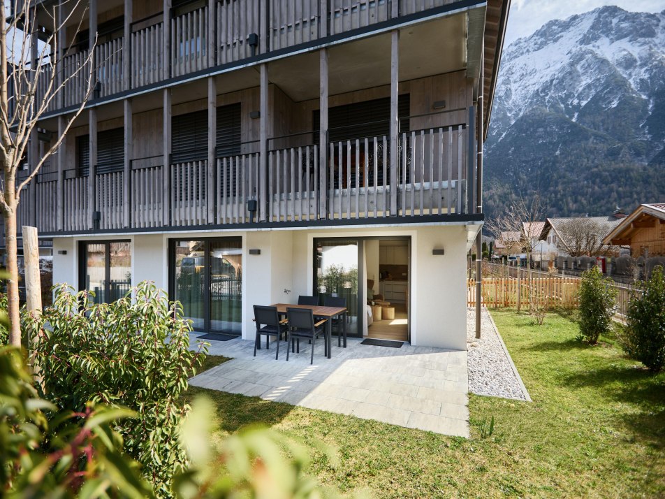 Large garden and terrace