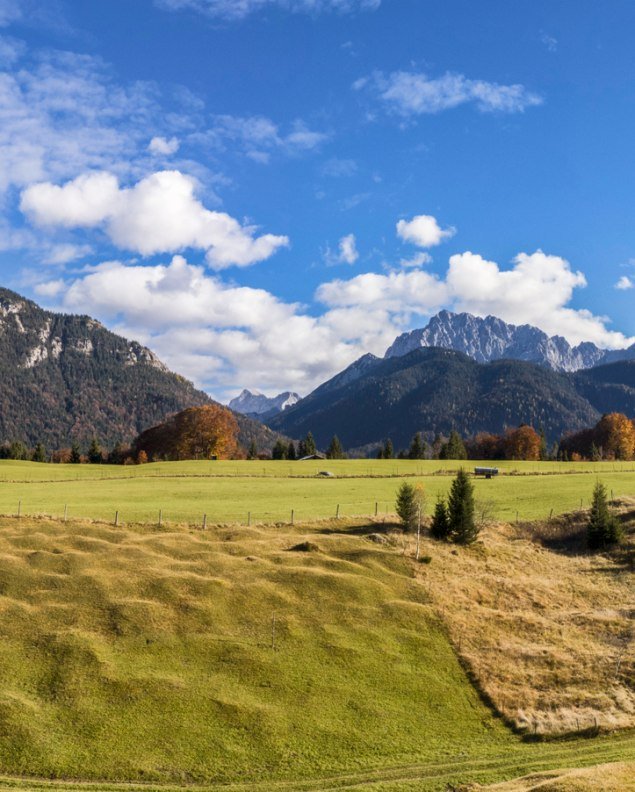 Buckelwiesen zwischen Krün und Mittenwald, © Alpenwelt Karwendel | Wera Tuma