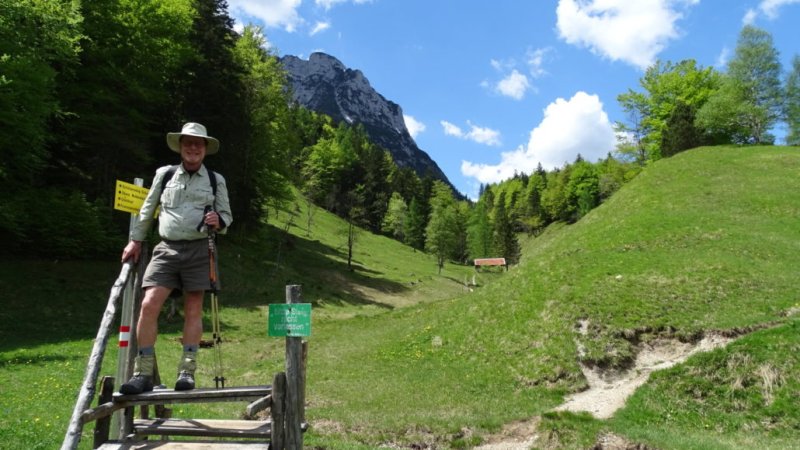 Steve aus den USA genießt die Natur der Alpenwelt Karwendel, © Alpenwelt Karwendel | Andrea Schmölzer