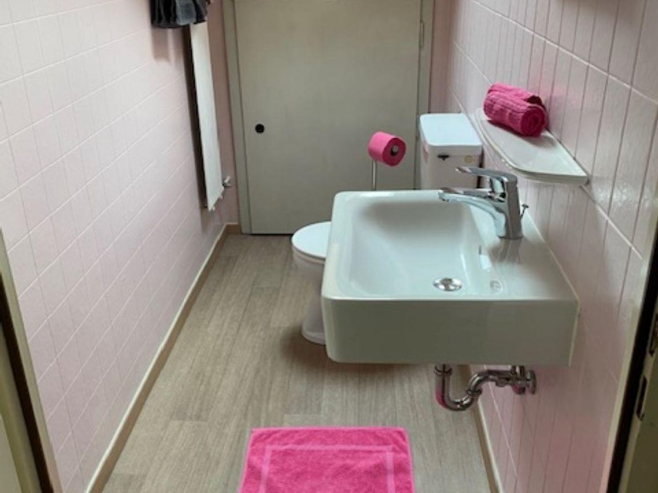 WC mit Waschplatz FeWo 4 Ederkanzelblick