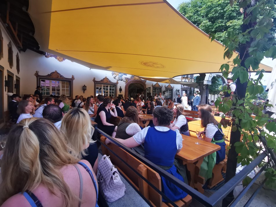 Biergarten - gut besucht