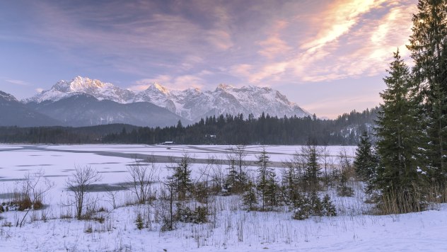 Aussichten am winterlichen Barmsee bei Krün, © Alpenwelt Karwendel | Rosemarie Karg