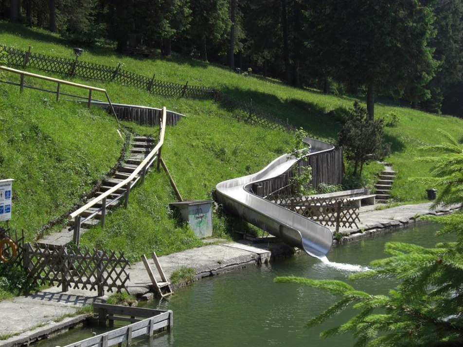 Super - Wasserrutsche am Grubsee