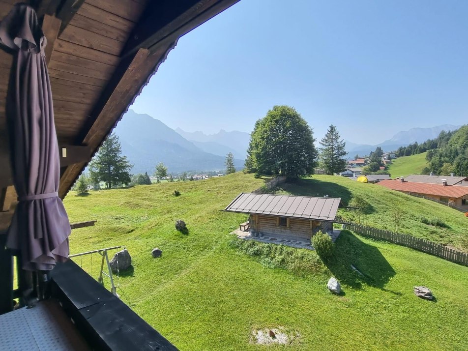 Blick vom Balkon
