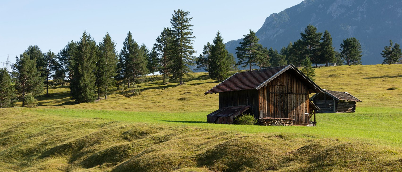 Buckelwiesen-Landschaft zwischen Krün und Mittenwald, © Zugspitz Region | Udo Bernhart