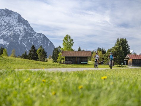 Biketour zwischen Mittenwald und Krün, © Alpenwelt Karwendel | Pierre Johne