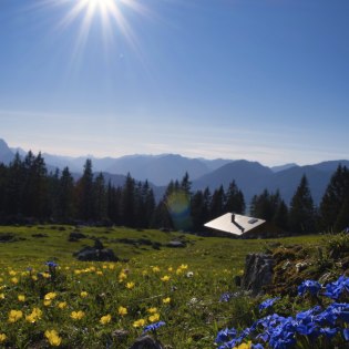 Karwendel und Wetterstein umrahmen die Alpenwelt Karwendel , © Alpenwelt Karwendel | Regina Fichtl
