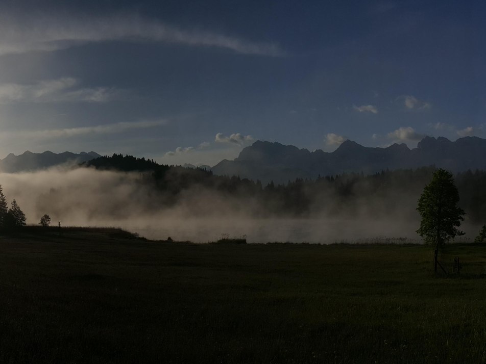 Sonnenaufgang am Geroldsee