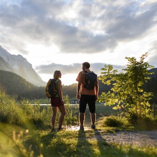 Eindrücke einer Wanderung am Lautersee bei Mittenwald, © Alpenwelt Karwendel | Wolfgang Ehn