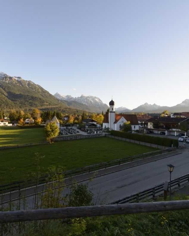 Ortsansicht von der Wallgauer Sonnleiten, © Alpenwelt Karwendel | Wolfgang Ehn