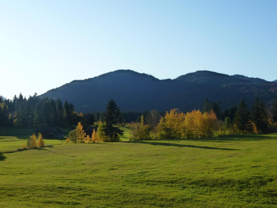 Panoramablick vom Balkon, © Ferienwohnungen Am Kranzbach, Krün