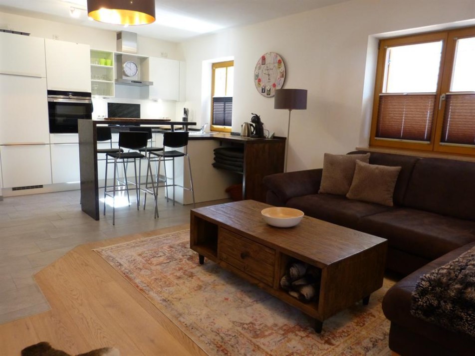 living room with couch and tv