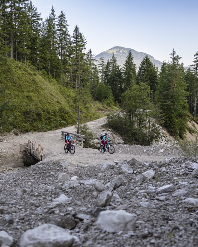 Mit den Bike von Krün zur Fischbachalm, © Alpenwelt Karwendel | Pierre Johne