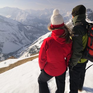 Der Aussichtspunkt Passamani am Karwendel im Winter., © Alpenwelt Karwendel | Wolfgang Ehn