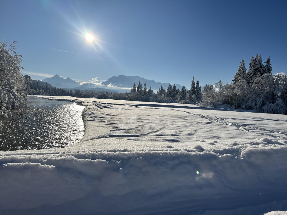 Isar im Winter