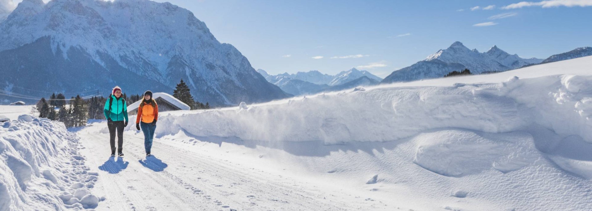 Schnee pur - Winterwanderung in der Alpenwelt Karwendel, © Oberbayern.de | Peter v. Felbert