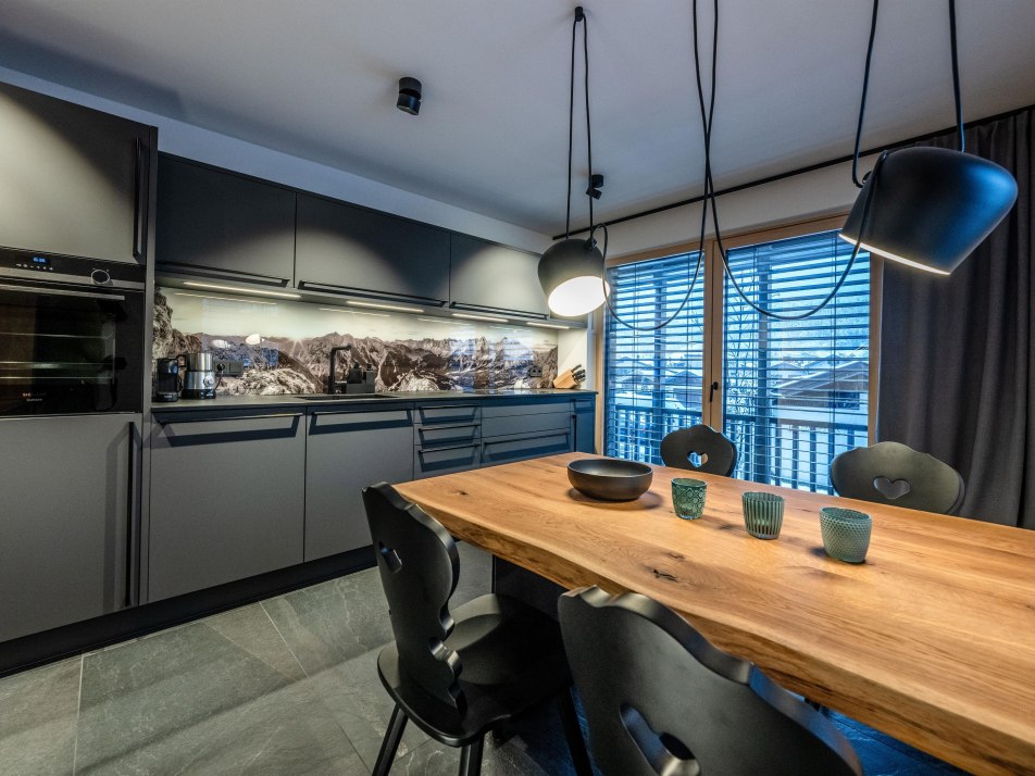 Kitchen with dining room