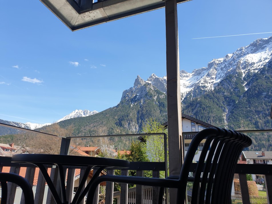 Ausblick vom Balkon Fewo Karwendelblick No9