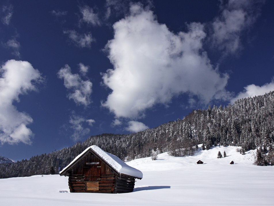 Ortsteil Gerold bei Krün im Winter, © Alpenwelt Karwendel |Rudolf Pohmann