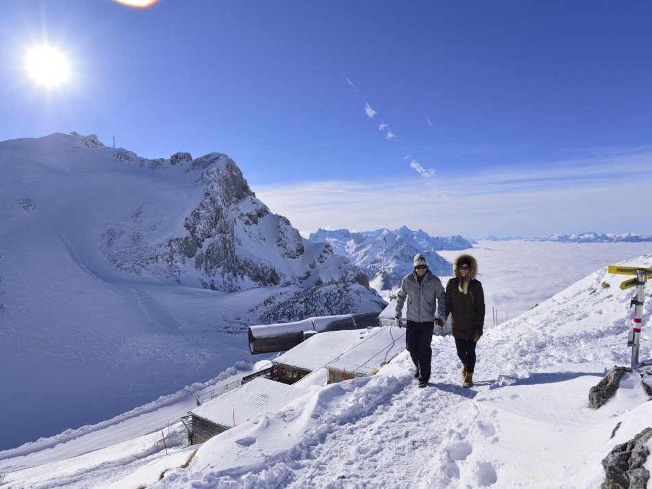 Winter hiking on the Karwendel in Mittenwald